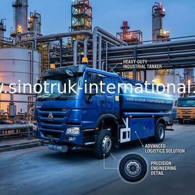 10 CBM Kapasiteli ve Verimli Petrol Taşımacılığı İçin SINOTRUK Şasili 300 HP Yağ Tankeri Kamyonu