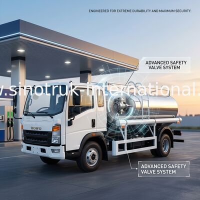 SINOTRUK HOWO 4X2 Nakliye Petrol Tankı Kamyonu SINOTRUK HOWO 5-6CBM