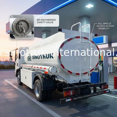 SINOTRUK HOWO 4X2 Nakliye Petrol Tankı Kamyonu SINOTRUK HOWO 5-6CBM
