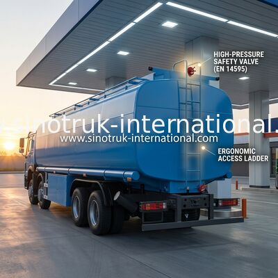 HOWO 8X4 Petrol Yağı Depolama Tankı Yakıt Dağıtım Kamyonu 30 CBM