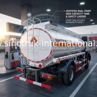 Sinotruk Howo 10-20CBM Yağ Tankerli Kamyon 4 X 2 Lhd Euro 2 290 Hp