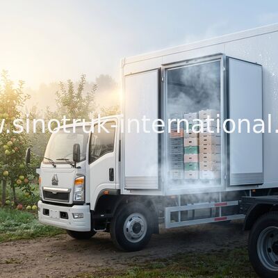 4x2 SINOTRUK HOWO Soğutmalı Kamyon 140HP RHD 95km/H