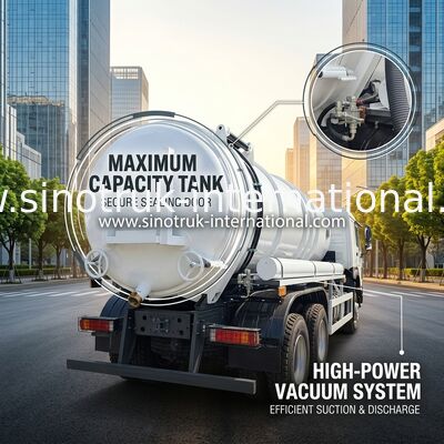 HOWO 6*4 16CBM 380HP Kanal Temizleme Kamyonu Yüksek Güç Performansı Verimli Çok Fonksiyonlu Temizleme Çözümleriyle Buluşuyor