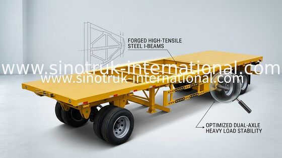 40 Ton Dökme Yük Taşıyan 3 Dingilli Full Treyler