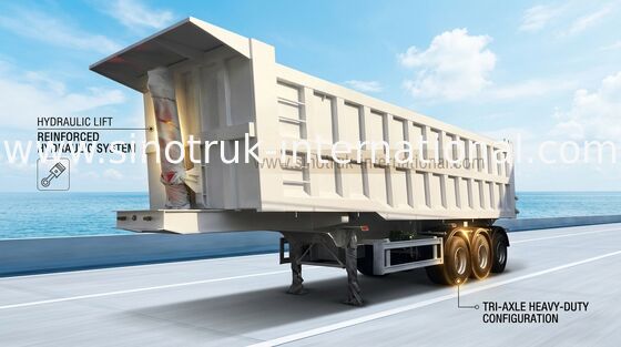 Metal 60T Özel Yarı Römork, Büyük Yükleme Kapasitesi İçin Yarı Düşük Yükleyici
