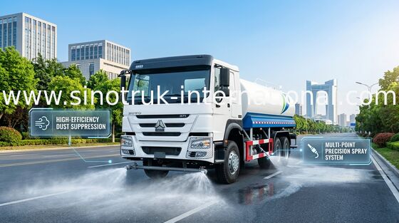 SINITRUK Su Depolu Kamyon 6x4 LHD 371HP 18CBM Beyaz Büyük Kapasiteli