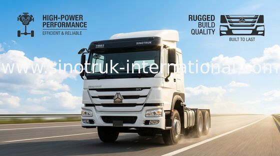HOWO 6X4 Traktör Kamyonu RHD 10 Tekerlekler 371 HP ZZ4257S3241W