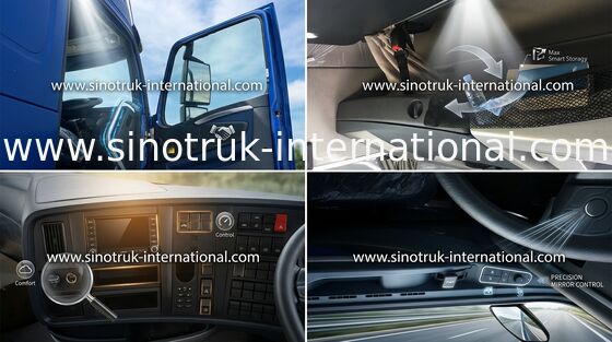 SINOTRUK HOWO Yarı Kamyon Traktör ZZ4257N3247N1B Klima Ile Baş