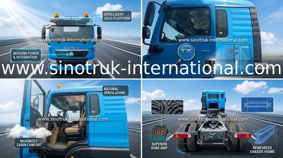 371HP SINOTRUK HOWO 6x4 Traktör Kamyon LHD Tipi