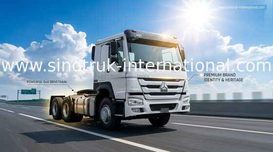 Sinotruk Howo İkinci El Yenilenmiş Traktör Kamyonlar 6 × 4 İyi Durum