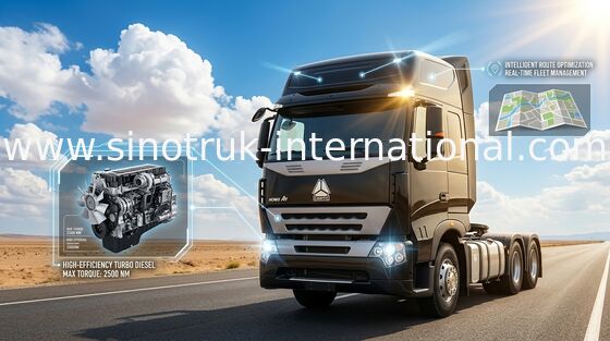 6X4 Euro2 380HP SINOTRUK HOWO A7 Traktör Damperli Kamyon LHD ZZ4257N3247N1B