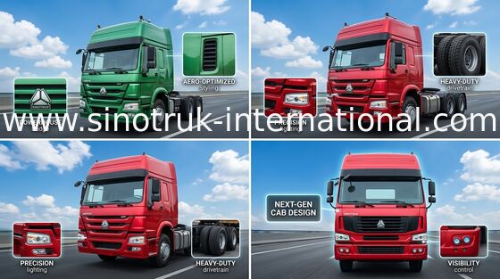 SINOTRUK HOWO Traktör Kamyon LHD 6X4 Euro2 371HP ZZ4257S3241V