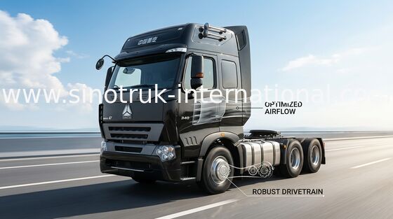 Madencilik Alanı için Profesyonel 70 - 100 Ton SINOTRUK HOWO A7 Damperli Kamyon