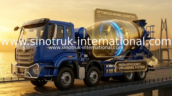SINOTRUK HOWO NX 371HP 8*4 12 Tekerlekli Beton Mikseri Kamyonu, Beton Mikseri, Çimento Mikseri Kamyonu