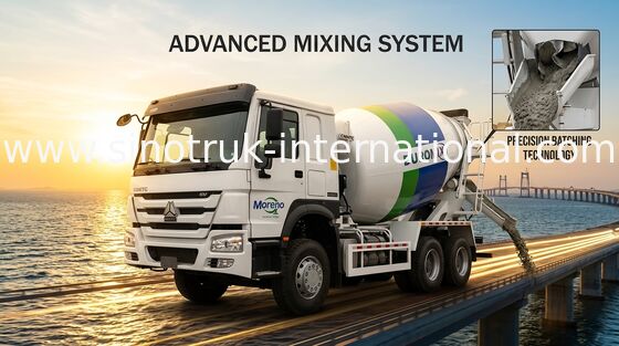 SINOTRUK HOWO 6x4 Beton Mikseri Kamyonu 371HP LHD