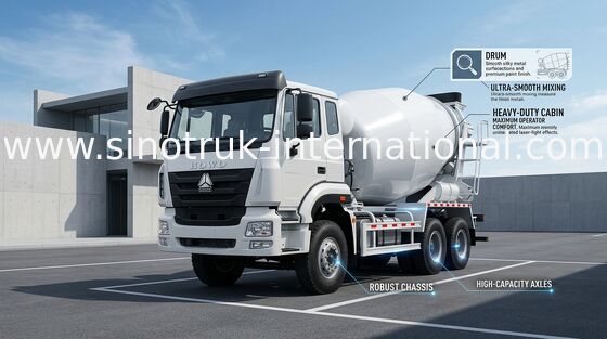 Endüstriyel Beton Mikser Kamyon, Hazır Beton Römork RHD 6X4