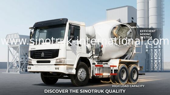 Endüstriyel Beton Mikser Araç 8CBM 290HP 6X4 LHD Mikser Çimento Kamyonu