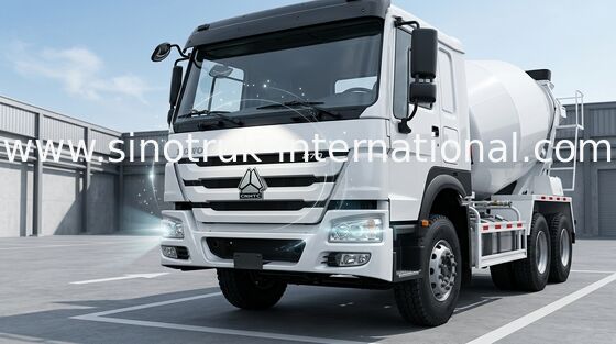 Yüksek Verimlilik 6CBM 290HP 6X4 LHD Beton Mikser Kamyon, Çimento Karışımı Kamyon