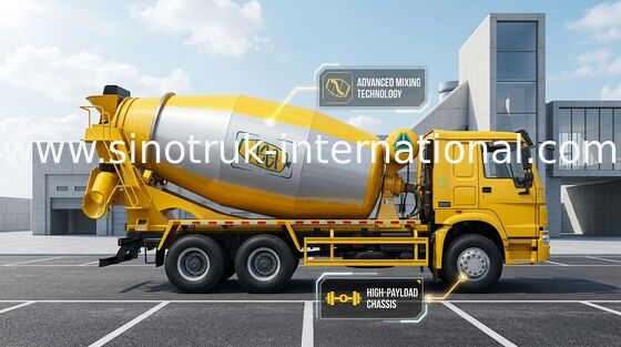 Beton Mikser Kamyon SINOTRUK HOWO 12CBM Euro2 371HP 6X4 LHD ZZ5257GJBN4048W