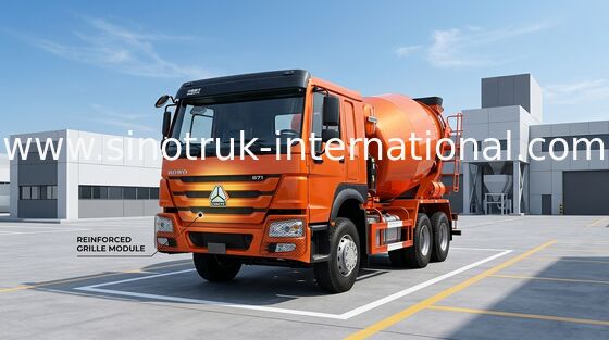 102km/H SINOTRUK HOWO Beton Mikser Kamyonu 371HP 10CBM LHD 6x4
