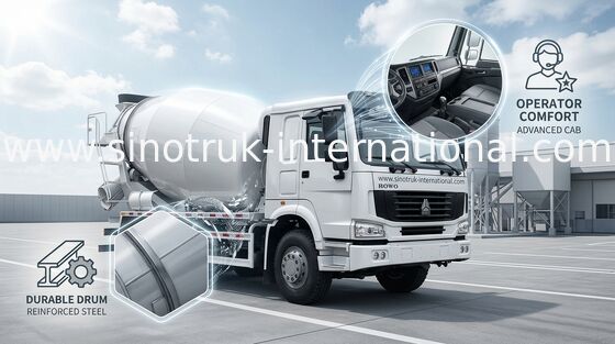 Beton Mikser Kamyon SINOTRUK HOWO 12CBM Euro2 336HP 6X4 LHD ZZ1257N4048W