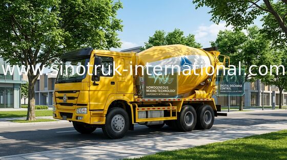 SINOTRUK HOWO Beton Mikser Kamyon 12CBM 336HP 6X4 RHD ZZ5257GJBN4048W