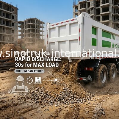 7300*2300*1500mm Kargo Kutusu Ağır Hizmet Tipi Damperli Kamyon, Pürüzsüz Kargo Taşımacılığı İçin RHD / LHD Sürüş Tipi