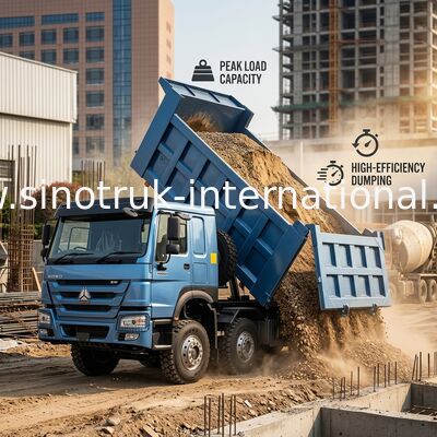 SINOTRUK HOWO 380HP 12 Tekerlekli LHD 31 Ton 20-30CBM ZZ3317N3567B1R