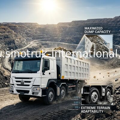 SINOTRUK HOWO 400HP 12 Tekerlekli LHD 31 Ton 20-30CBM
