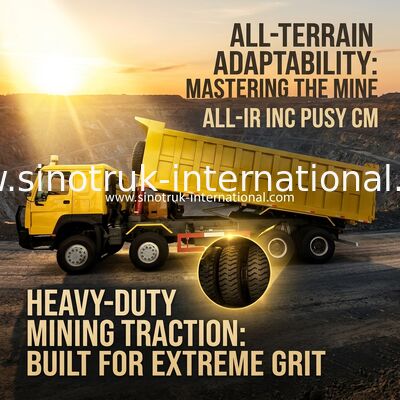 Sinotruk Howo Tipper Dump Truck 400Hp 8 × 4 50-60Ton Lhd 12 Tekerlek Büyük tepsiler
