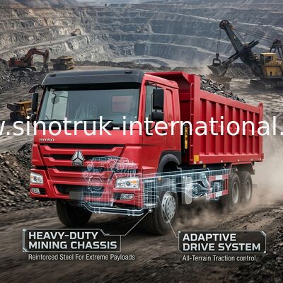 Sinotruk Howo Damperli Kamyon 12Teker 400Hp 8×4 Madencilik