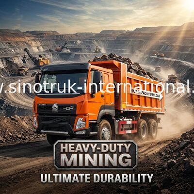 SINOTRUK TURUNCU HOWO 371HP 6x4 DAMPERLİ KAMYON 30T Yükleme