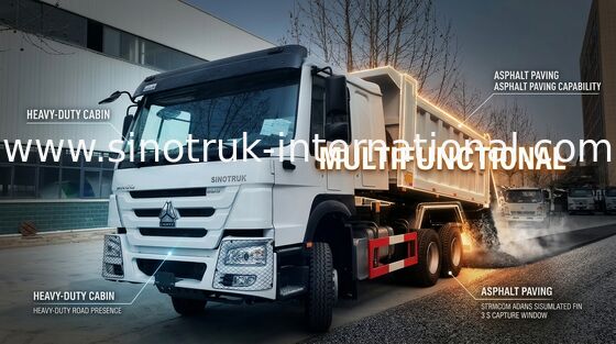 SINOTRUK HOWO Damperli Kamyon 6X4 336HP LHD 10 Tekerlekler 25 Ton ZZ3257N3847B1