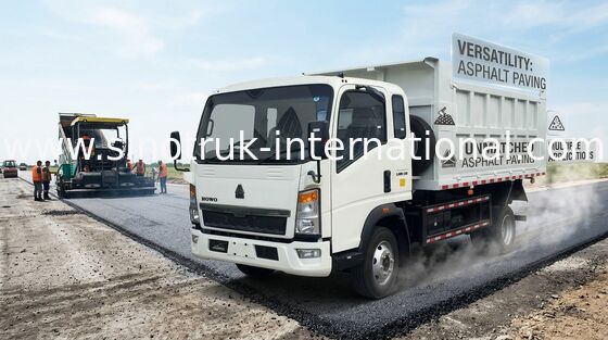 116HP HOWO 4X2 Hafif Hizmet Damperli Kamyon RHD Sağdan direksiyonlu