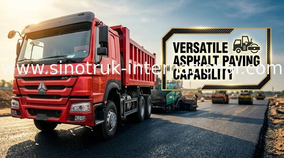 ZZ3257N3647A Kırmızı Damperli Damperli Kamyon 371hp 6×4