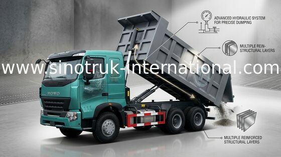 HOWO A7 İnşaat Damperli Damperli Kamyon, Ağır Damperli Kamyon ZZ3257M3847N1