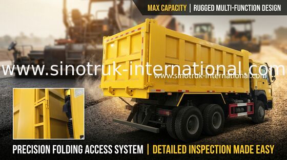Euro 2 NASIL Damperli 6x4 Sinotruk Damperli Kamyon / Büyük Damperli Kamyon 30-40 Ton