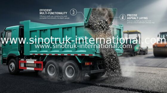 30-40 Ton RHD 10 Tekerlek Damperli Damperli Kamyon SINOTRUK HOWO A7 İnşaat İçin