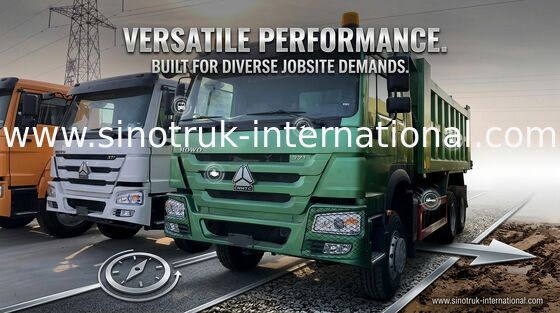 Damperli Kamyon 6x4 SINOTRUK 10 Tekerlek HOWO ZZ3257N3647A 30 Ton 16 - 18 CBM