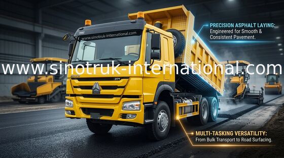 İnşaat Madenciliği Kullanımı İçin Sinotruk Howo 6x4 Damperli Kamyon
