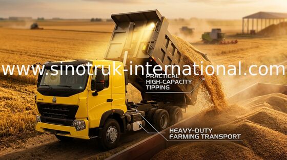 Construction Industry Tipper Dump Truck 30 - 40 Tons Sinotruk Howo Dump Truck