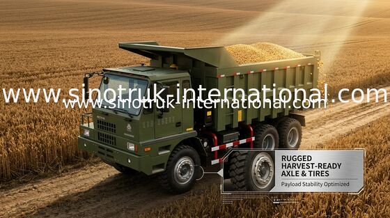 Yüksek Yükleme Kapasitesi Damperli Kamyon Damperli Kamyon SINOTRUK HOWO70 Madencilik Kamyon 6X4