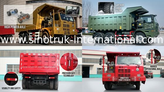Euro 2 Emisyon Standardı ile Yüksek Verimli LHD 6X4 SINOTRUK HOWO Kamyon