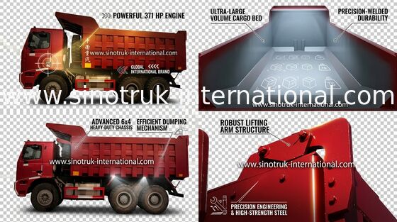 Hidroelektrik İnşaat Damperli Kamyon, SINOTRUK Kömür Madenciliği Damperli Kamyonlar