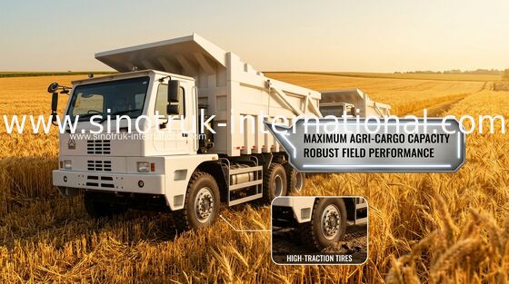 70 Ton damperli kamyon damperli kamyon SINOTRUK HOWO70 madencilik LHD 6X4 420HP