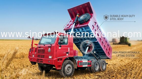 Kömür Madeni Damperli Kamyon / SINOTRUK HOWO70 On Wheeler Damperli Kamyon