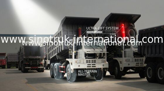 70 Ton Kapasiteli Yüksek Sertlikli Kargo Gövde LHD 6X4 10 Tekerlekli Damperli Kamyon