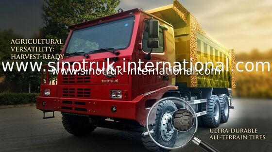 Madencilik için Renkli SINOTRUK HOWO 6x4 Damperli Kamyon / HOWO Damperli Kamyon