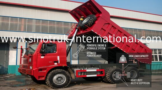 WD615.47 371HP Motorlu Profesyonel SINOTRUK HOWO Damperli Kamyon