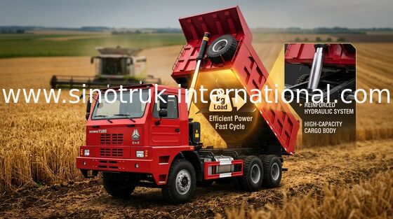 Yüksek Verimli Damperli Kamyon Damperli Kamyon 6X4 HOWO SINOTRUK ZZ5707S3640AJ